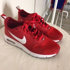 Red Nike sneakers